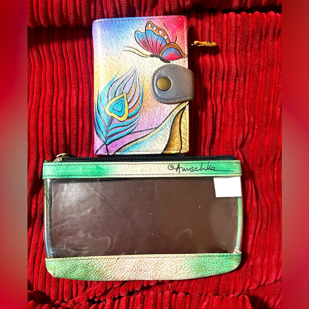 Anuschka Wallet & Cosmetic bag